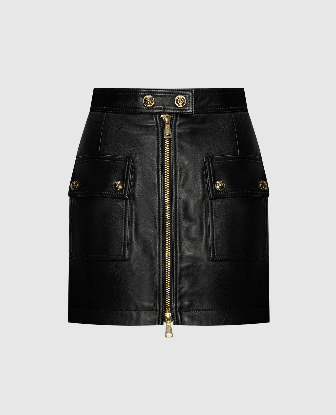 Черная кожаная юбка мини с патчем логотипа, Черный, Юбки прямые
Черная кожаная юбка мини с патчем логотипа, Черный, Юбки прямые