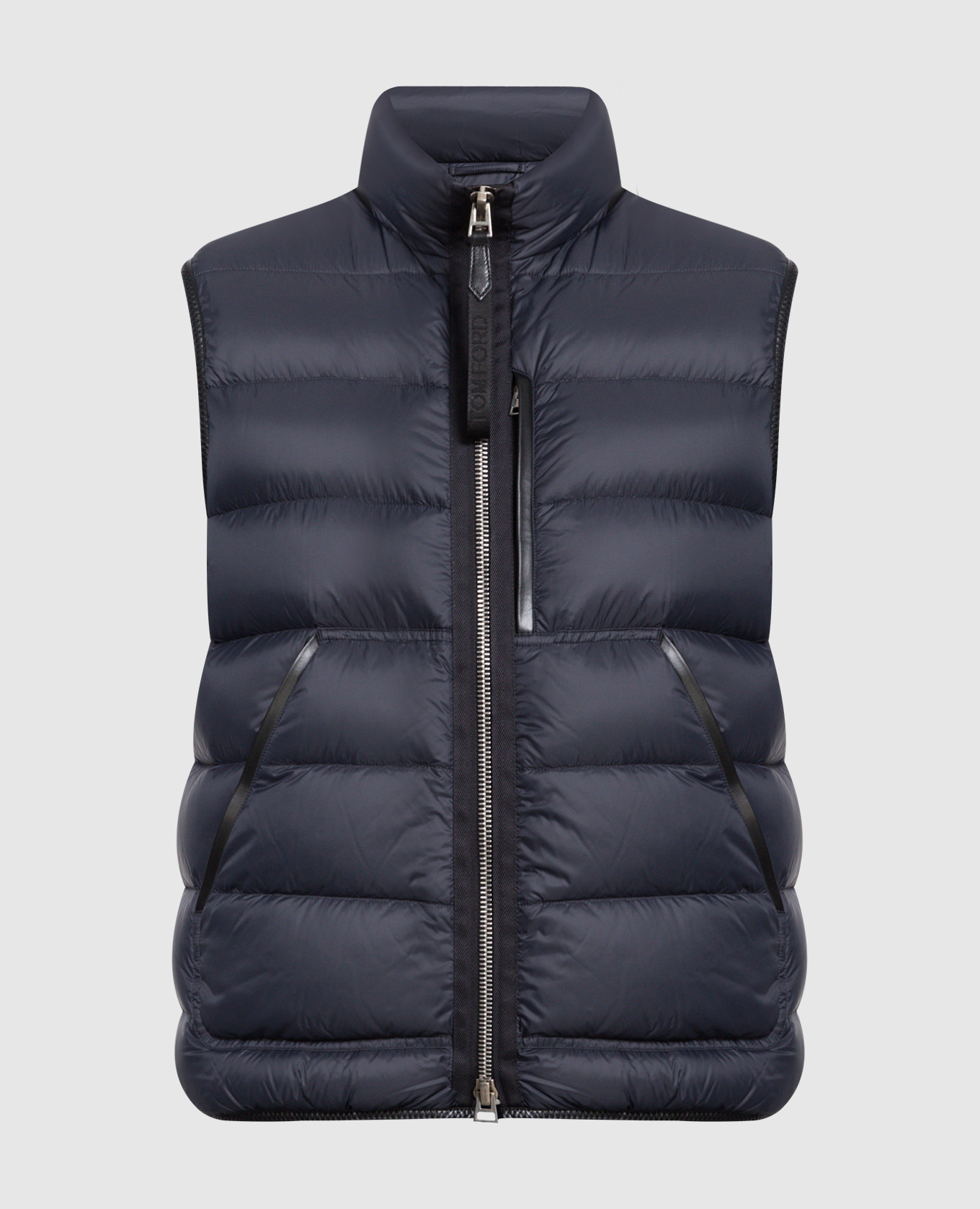 Темно-синий стеганый пуховый жилет, Жилеты
Темно-синий стеганый пуховый жилет, Жилеты