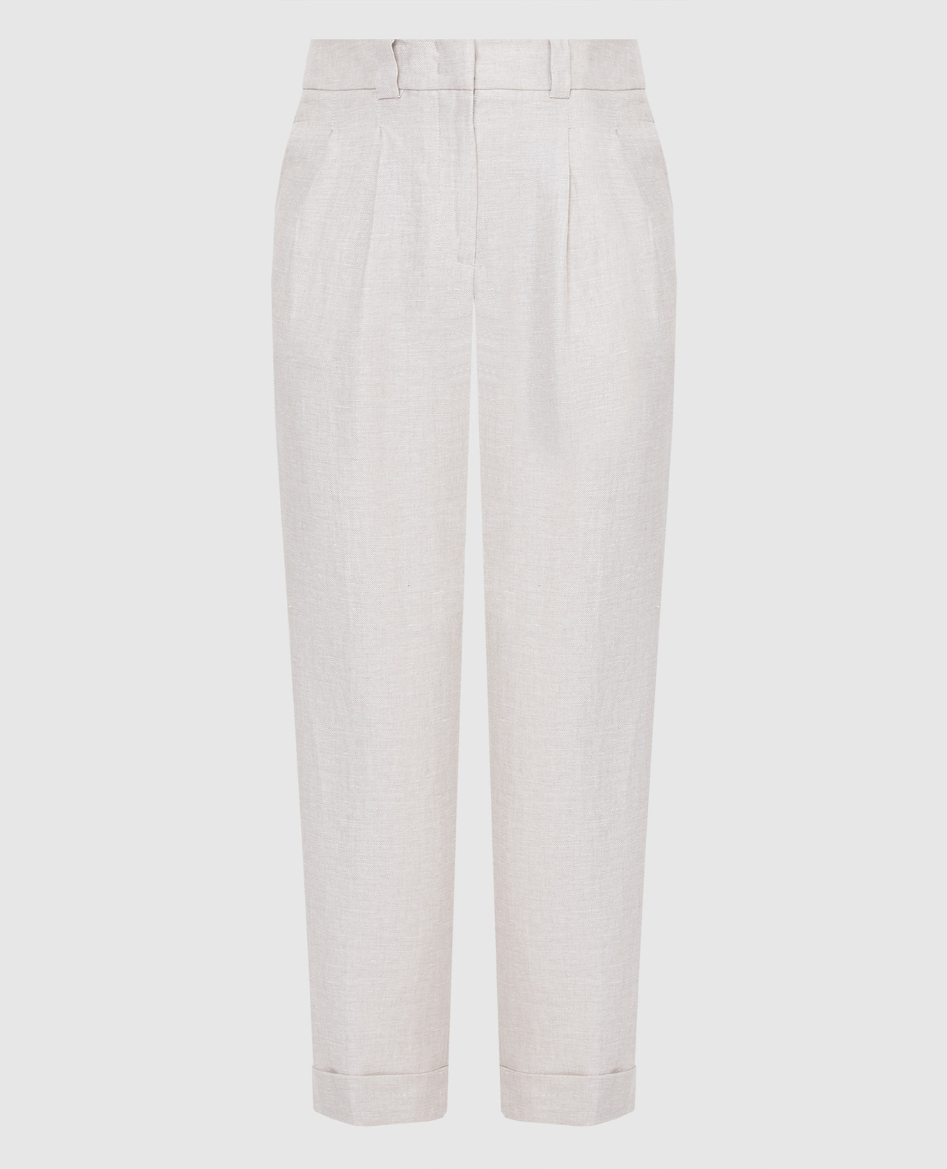 Светло-бежевые льняные слаксы, Бежевый, Прямые брюки
Светло-бежевые льняные слаксы, Бежевый, Прямые брюки