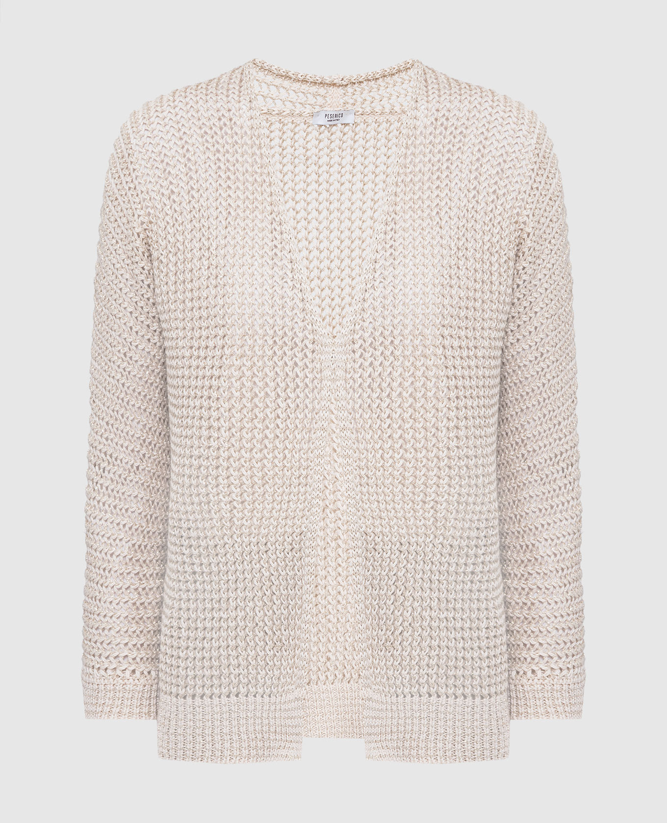 Ажурный кардиган с люрексом, Светло-бежевый, Кардиганы
Ажурный кардиган с люрексом, Светло-бежевый, Кардиганы