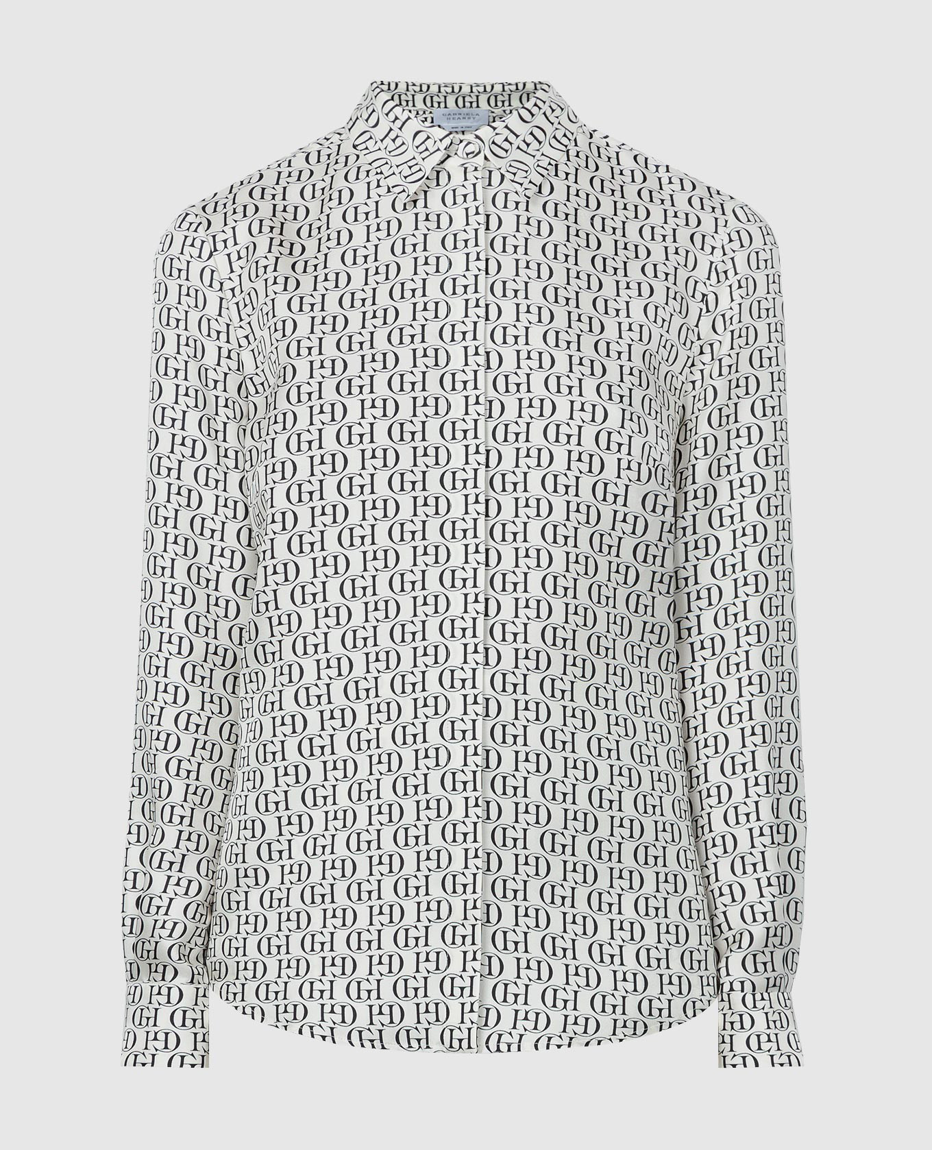 Бежевая блуза Henri из шелка в принт монограммы логотипа., Бежевый, Блузы
Бежевая блуза Henri из шелка в принт монограммы логотипа., Бежевый, Блузы