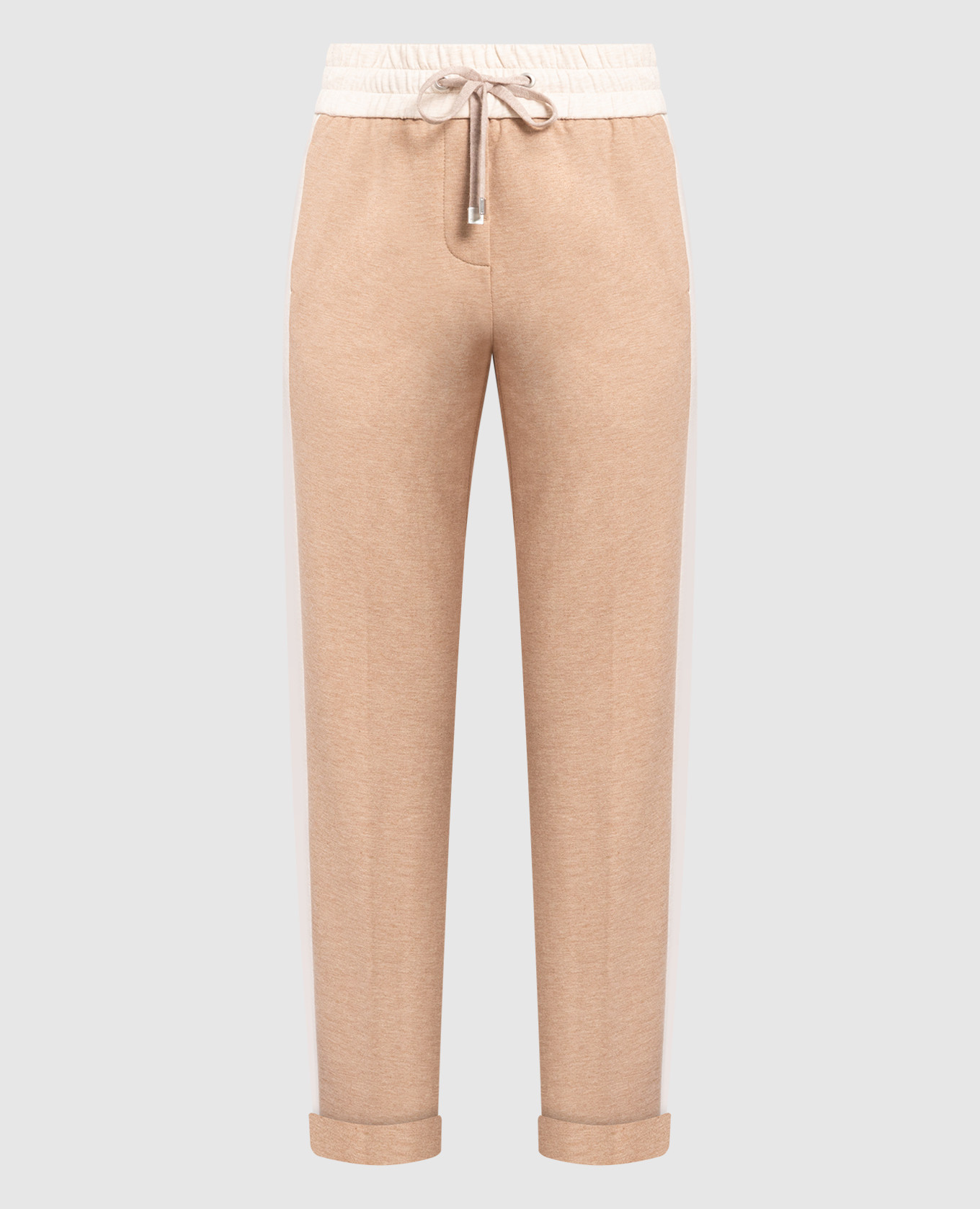 Коричневые спортивные штаны с цепочкой мониль, Коричневый, Спортивные брюки 
Коричневые спортивные штаны с цепочкой мониль, Коричневый, Спортивные брюки