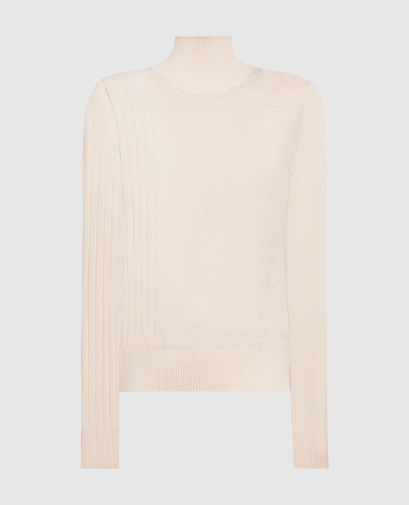 Светло-бежевый гольф Silver из шелка и шерсти, Свитера
Светло-бежевый гольф Silver из шелка и шерсти, Свитера