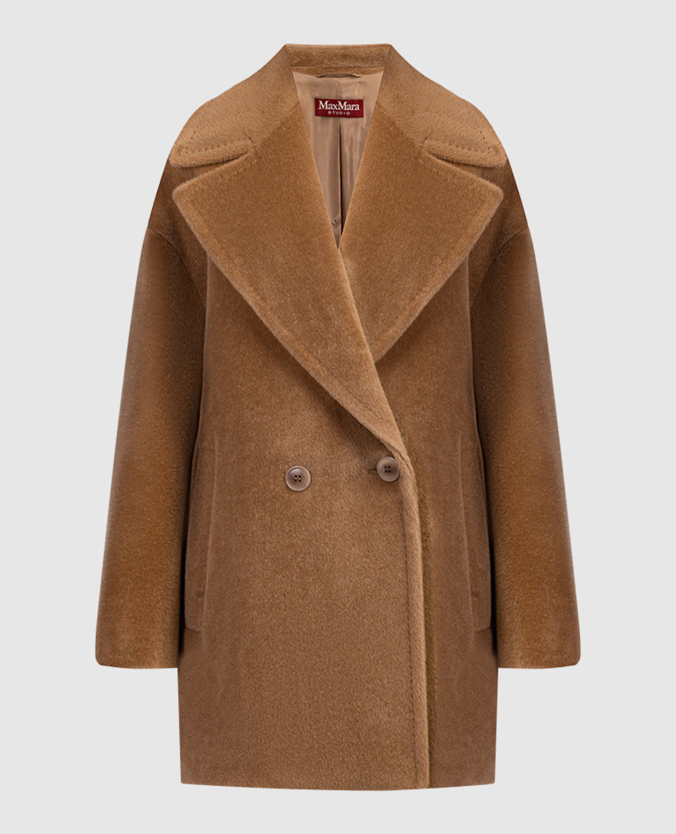 Коричневое двубортное пальто Gio из шерсти, Коричневый, Пальто
Коричневое двубортное пальто Gio из шерсти, Коричневый, Пальто