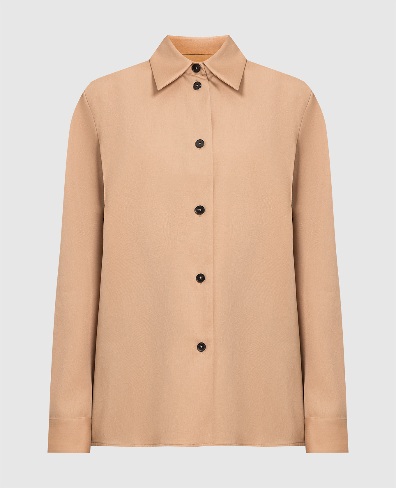 Бежевая рубашка из шерсти, Бежевый, Рубашки
Бежевая рубашка из шерсти, Бежевый, Рубашки