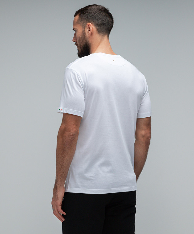 Stefano Ricci White t-shirt with metallic logo MNH3402670803 image 4