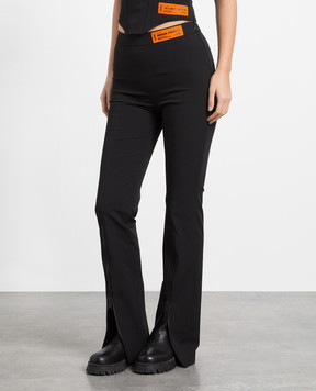 Heron Preston Черные брюки с пачтем логотипа HWCA028F22FAB001