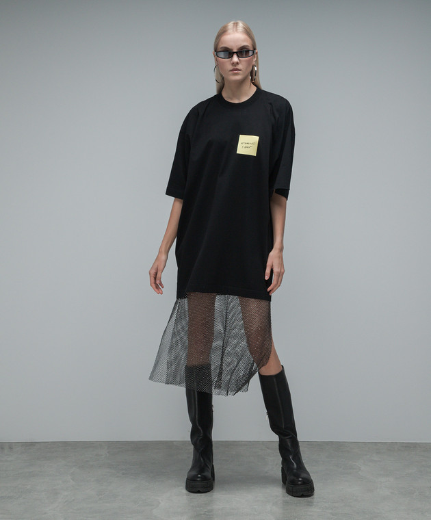 Vetements Black t-shirt with a print UE54TR290Bw image 2