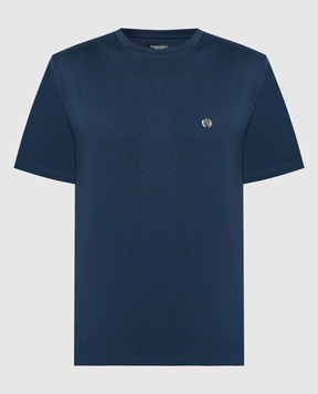Stefano Ricci Синяя футболка с логотипом MNH2401980
