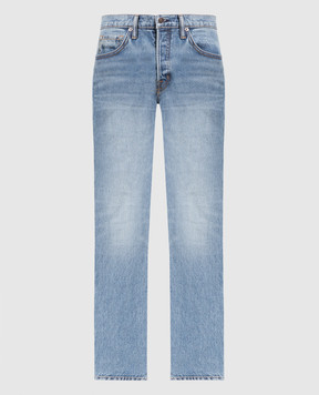 Tom Ford Сині джинси з ефектом потертості DPS001DMC001S23