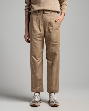 Brunello Cucinelli Бежевые штаны ML180P8559