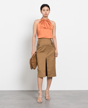 Carolina Herrera Бежева спідниця R2211N301STL