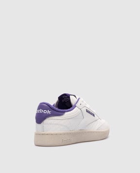 Reebok + NGG Белые кожаные кроссовки Club C RMIA011C99LEA00358