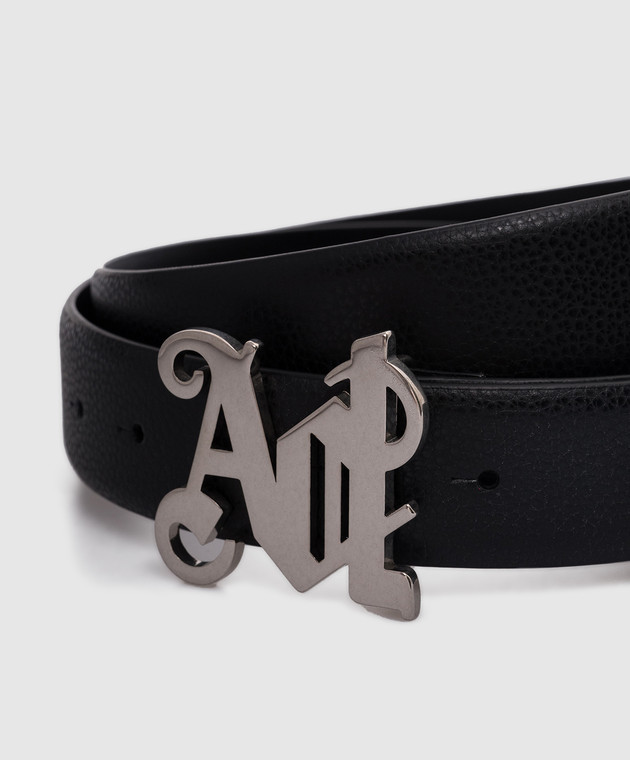 Palm Angels Palm Buckle Leather Belt