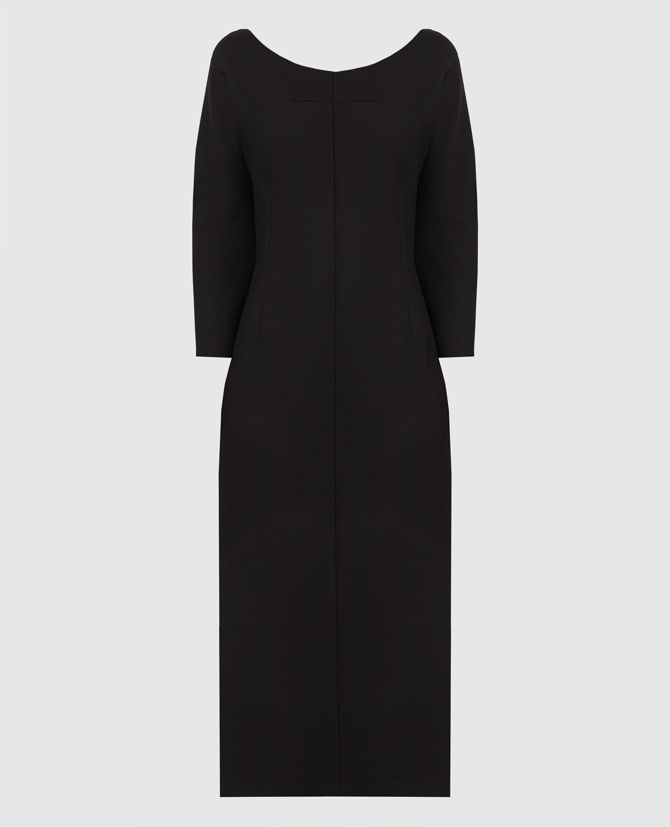 

Черное платье из шерсти, Черный, Повседневные платья