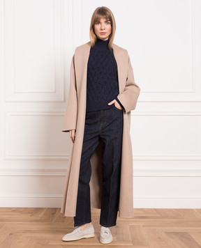 Loro Piana Синий свитер из кашемира FAM3612
