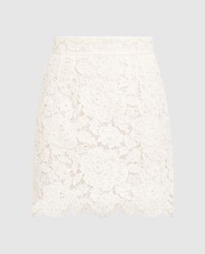 Dolce&Gabbana Белая юбка из кружева F4B7LTFLRE1