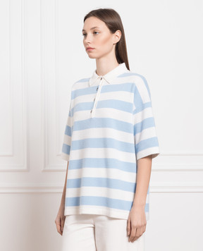 Allude Поло з вовни та кашеміру в смужку 23217134
