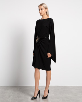 Tom Ford Черное платье миди на запах ABJ727JEX019