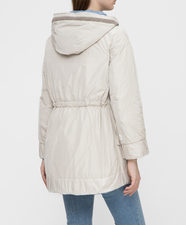 Max Mara Голубой двухсторонний пуховик ENOVEH изображение 4