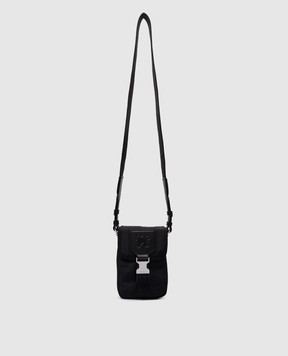 Palm Angels Черная сумка с тиснением логотипа монограммы. PMNQ008R24FAB001