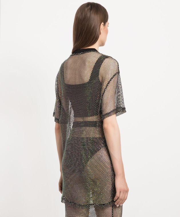 David Koma T-shirt with holographic crystals SS23DK62T image 4
