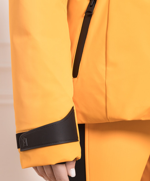 Mackage KRYSTAL orange ski down jacket with logo KRYSTALNF изображение 5