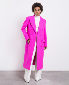 ALEXANDRE VAUTHIER Розовое двубортное пальто 233COA19521962