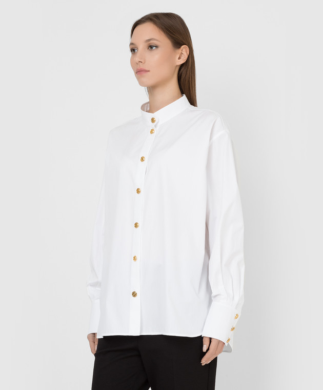 Balmain Белая рубашка XF1HR005CB27 изображение 3