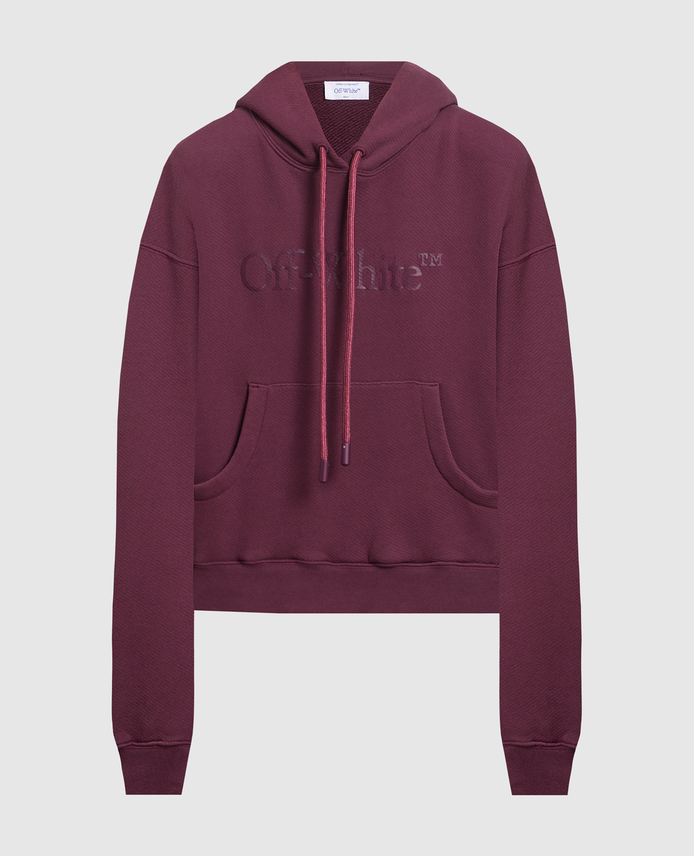 

Бордовые худи с принтом логотипа, Бордовый, Худи