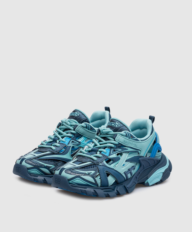 Balenciaga Children's blue sneakers Track.2 690494W3AE3 image 2