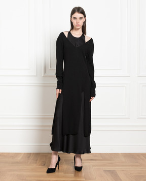 Twinset Чорний комплект із сукні та туніки 232TP3210