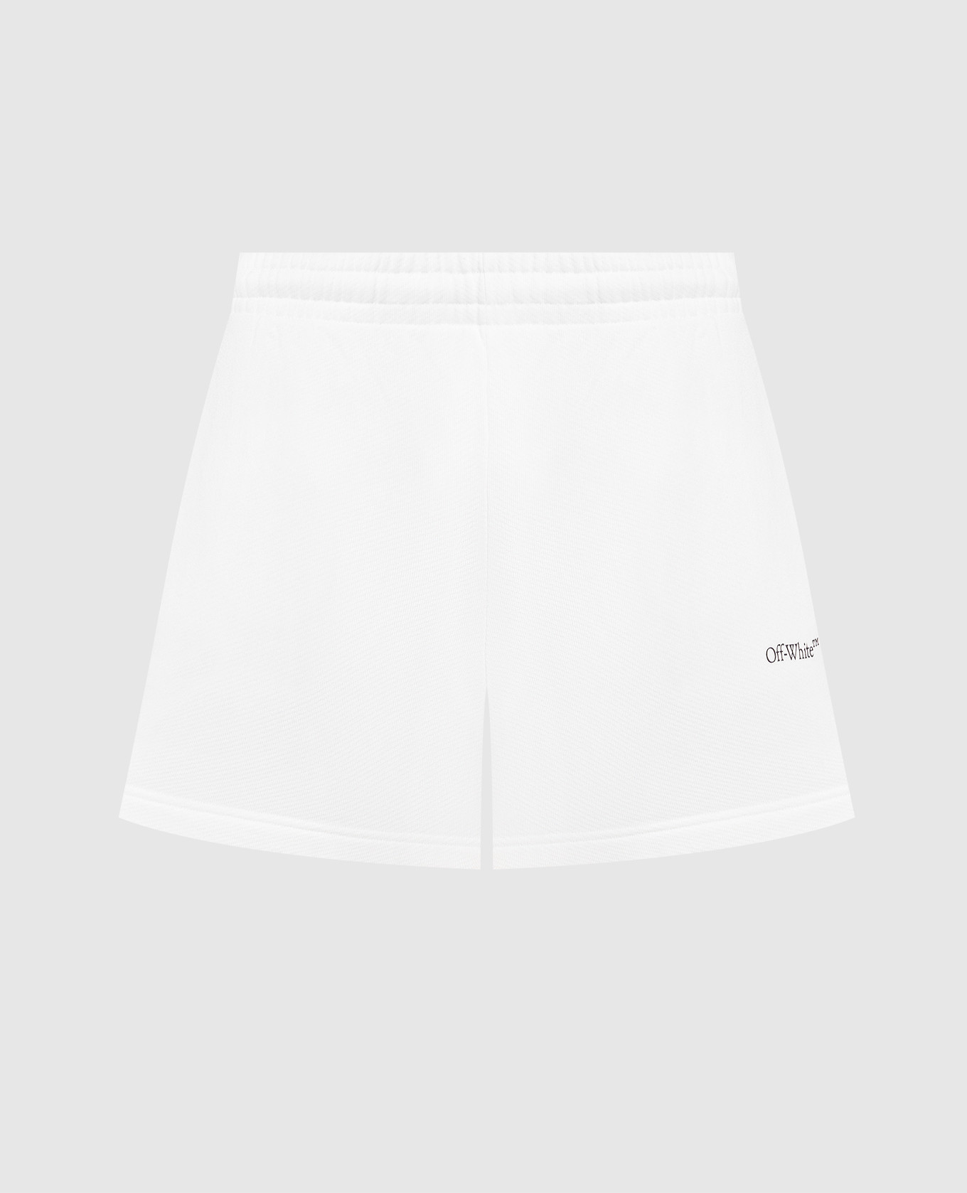 

Белые шорты с контрастным принтом логотипа, Белый, Шорты