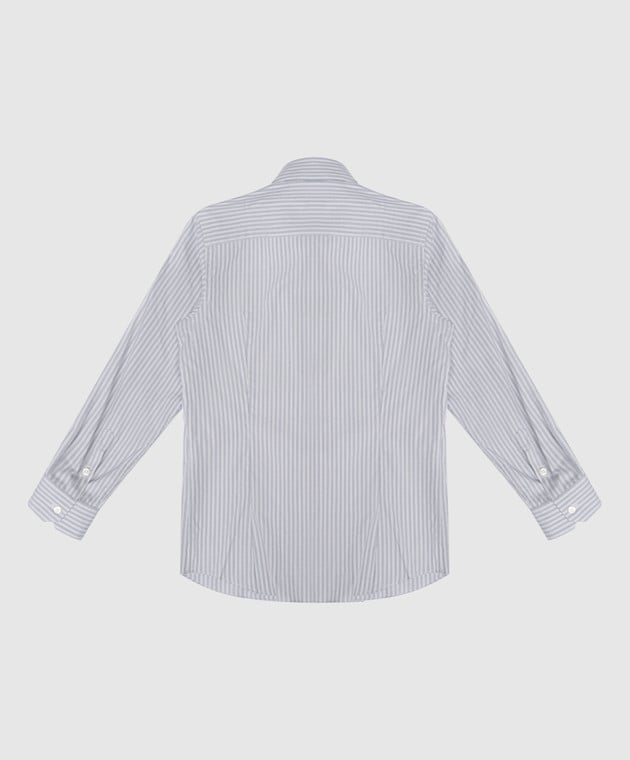Stefano Ricci Children's gray striped shirt YC003198LJ1705 image 2