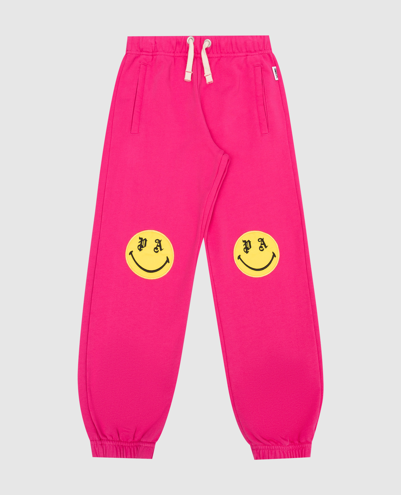 

Детские розовые джогеры Smiley Sweat, Розовый, Повседневные брюки casual