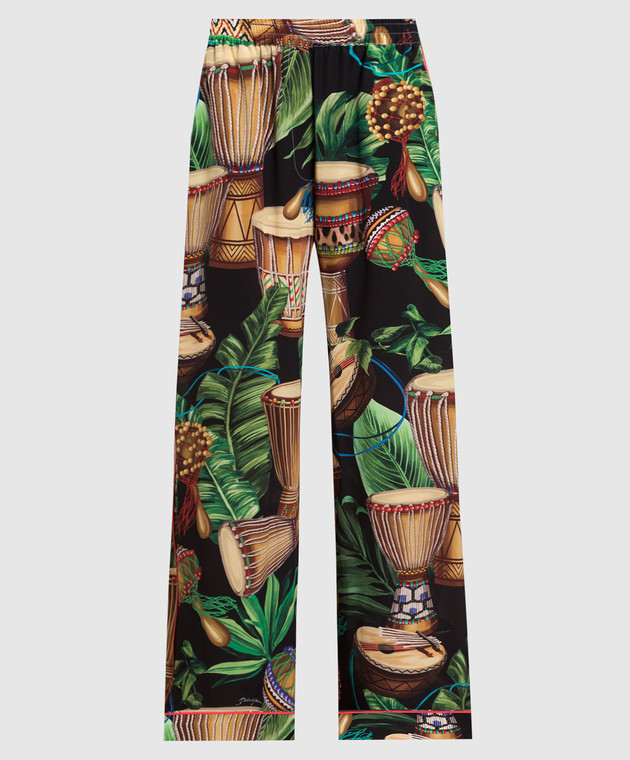 Dolce&Gabbana Printed silk pants FTAMPTIS1D2