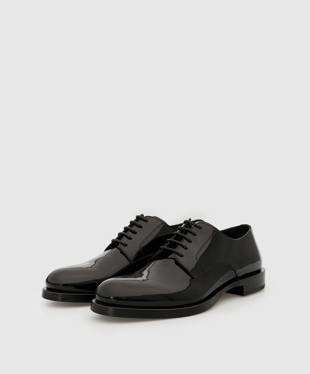 Dolce&Gabbana Black leather glossy derbies A10793A1037 image 2