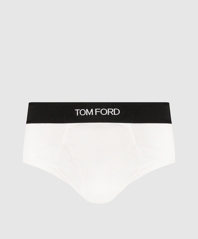 Tom Ford White briefs with logo T4LC11040