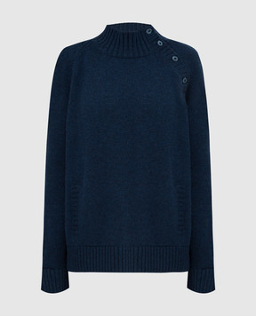 Loro Piana Темно-синій светр із кашеміру FAM0653