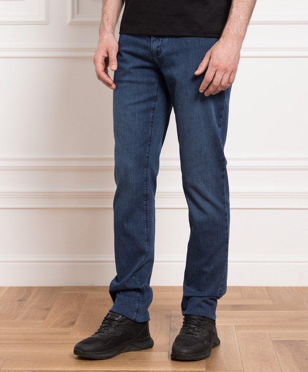 Stefano Ricci Blue jeans with logo M8T31S2120T4709 image 3