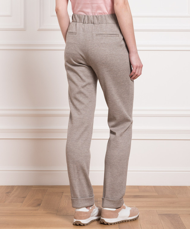 Enrico Mandelli Коричневые брюки RESORT5127 изображение 4
