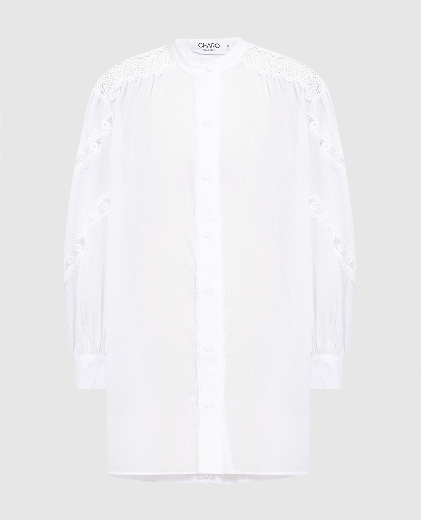 Белая блуза Marian с кружевом