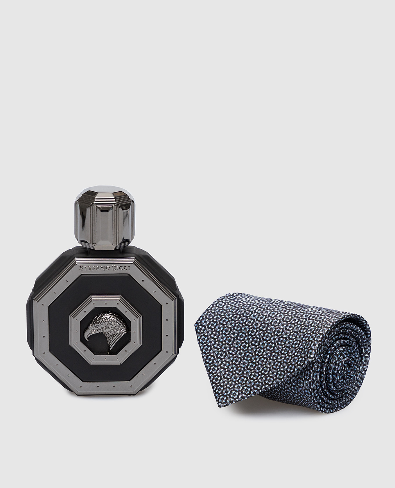 Подарочный набор: парфюмированная вода Royal Eagle Black 100 мл и галстук в из шелка