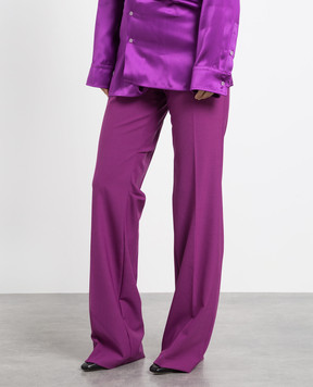Off-White Фіолетові штани з патчем логотипу OWCA161F22FAB002