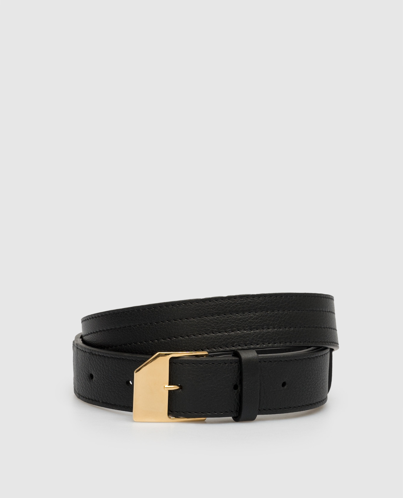 Black leather belt Sim