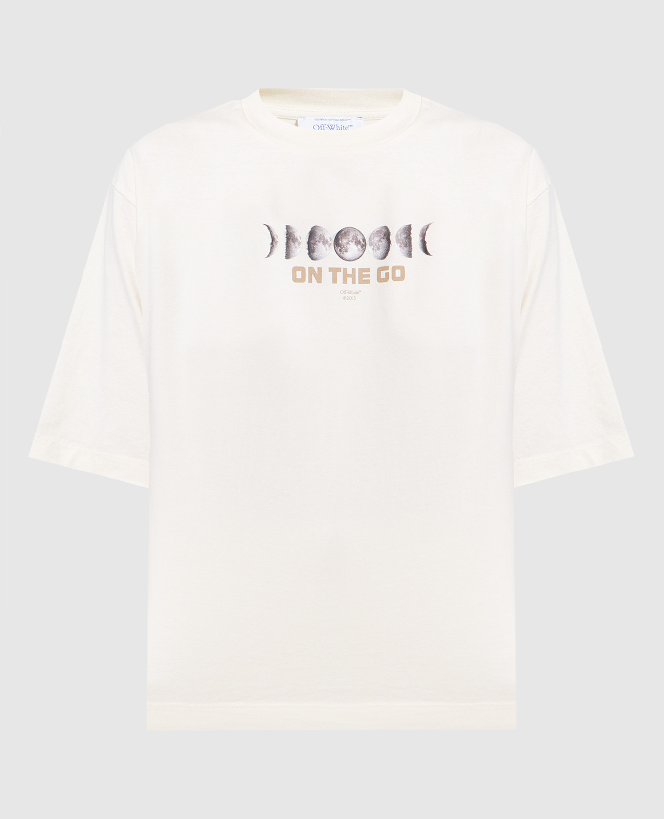 

Белая футболка с принтом On The Go Moon, Белый, Футболки