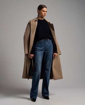 Bottega Veneta Синий свитер из шерсти 769368V2M50