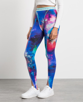 Versace Jeans Couture Сині легінси SPACE COUTURE 73HAC107JS105