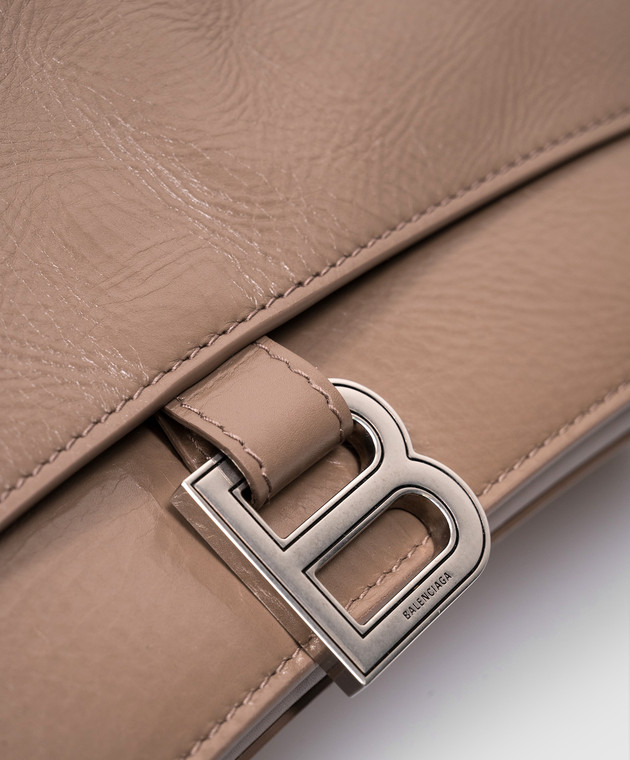 Balenciaga - Коричневая кожаная сумка Crush 7654662AAR2 купить в