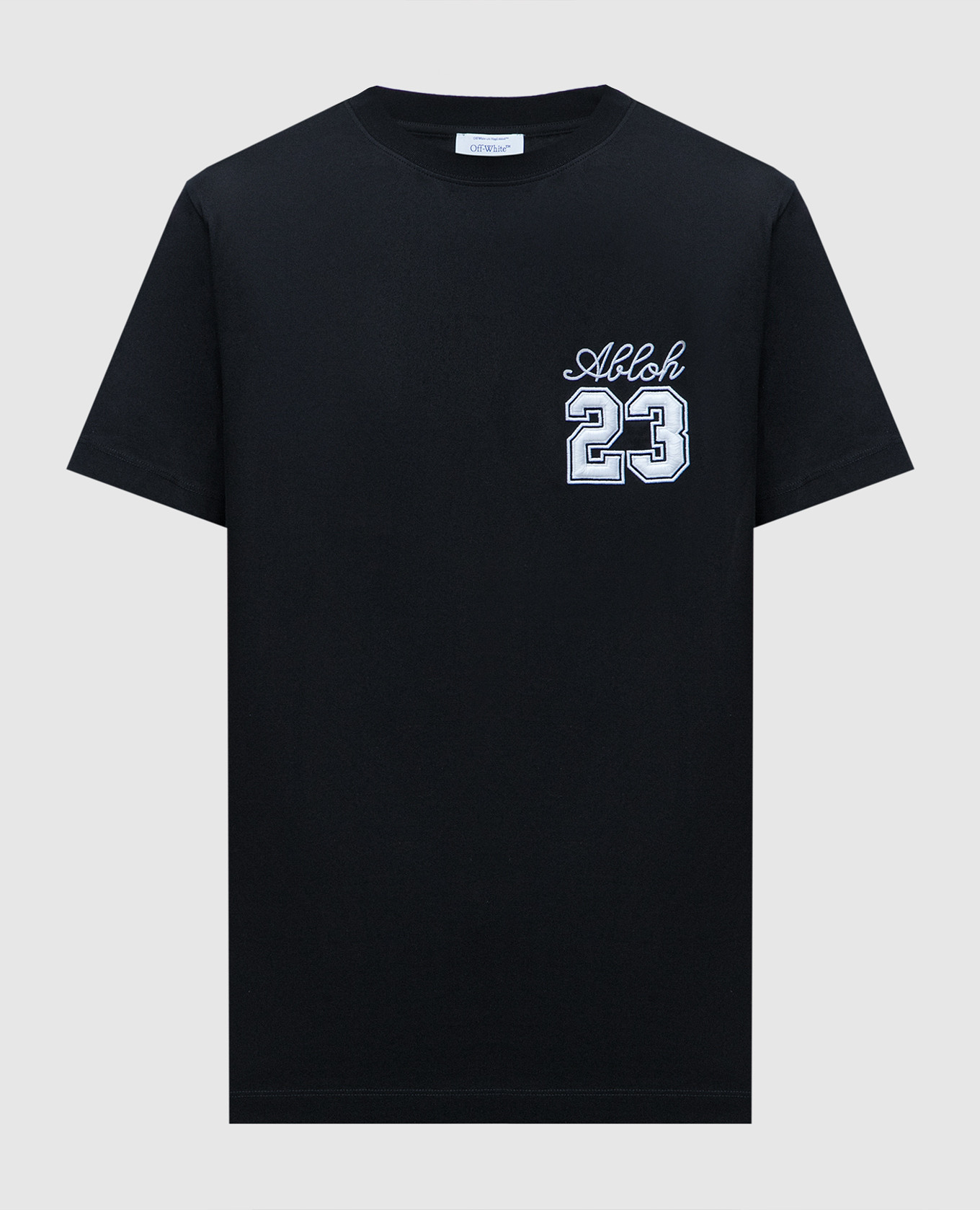 Черная футболка с вышивкой 23 Logo